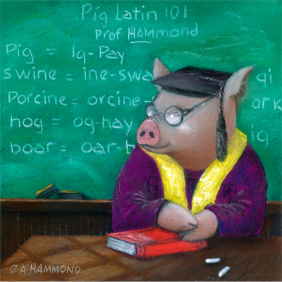 Professor of Pig Latin